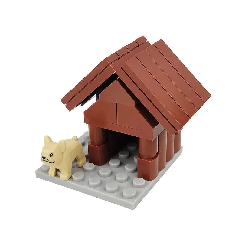 Farm MOC Building Blocks Animal Parts Pasture Bricks Kits Toys Chicken Coop Pig House Bullpen Birdhouse Compatible With LEGO