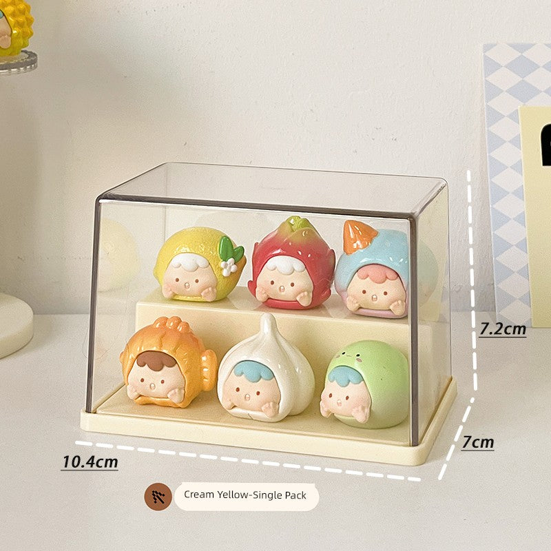 Cute Grain Storage Hand-Made Acrylic Dustproof Display Box