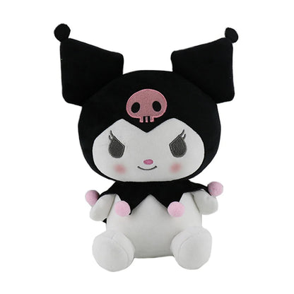 Sanrio Cartoon Kawali Kuromi Hello Kitty My Melody Cinnamoroll Pillow Plush Toys Soft Stuffed Dolls for Kids Birthday Gifts