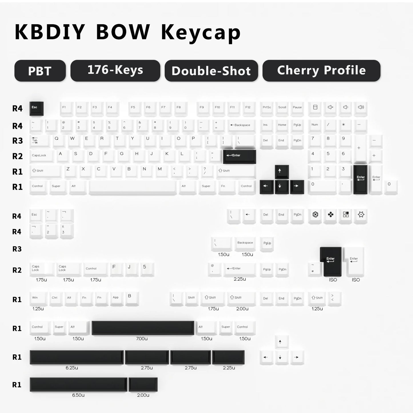 KBDiy GMK Keycap Double Shot GMK Olivia Shoko Jamon WOB Red Samurai Botanical PBT Keycaps Cherry Profile for Mechanical Keyboard