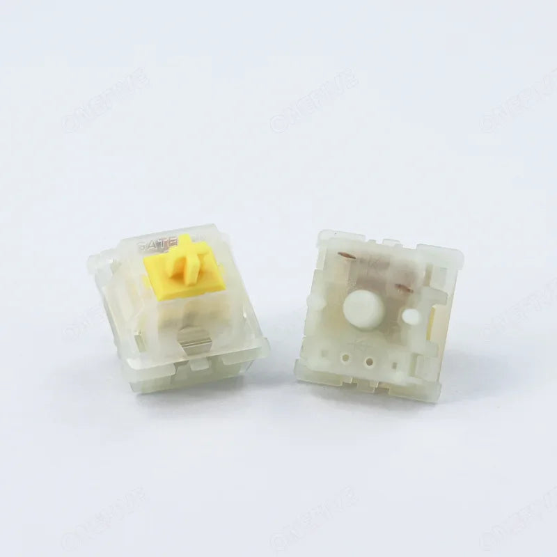 Gateron Milky Pro Switches Milky Yellow Pro Red Linear Pre Lubed Switch SMD RGB Mx Stem Switch for Mechanical Keyboard 5pin POM