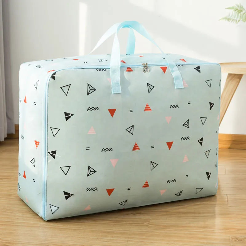 Household Oxford Cloth Clothes Quilt Dust-proof Storage Bag Student Portable Luggage Bag Large Capacity Sundry Organization Bag