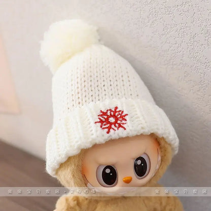 17cm Labubu I II Idol Dolls Clothes Sweater Hat Outfit Christmas New Year Gifts Korea Kpop Exo Clothing Plush Doll'S Clothes