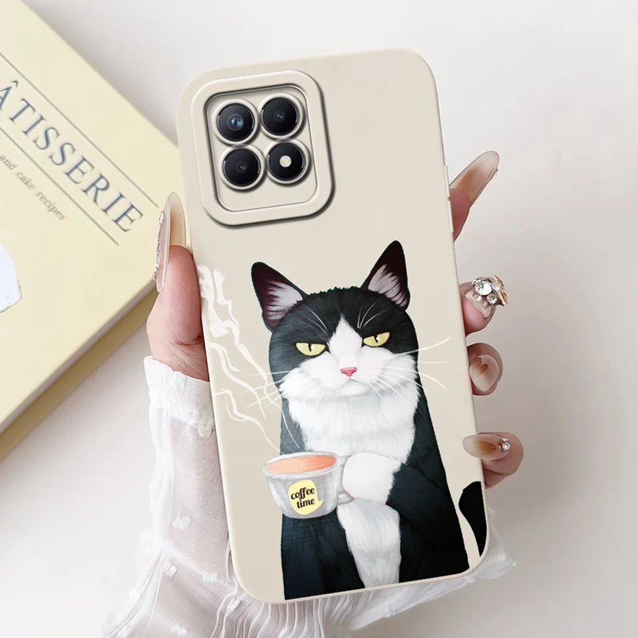 Lens Protective Case For Realme 8i RMX3151 Cute Cartoon Soft Silicone Back Cover For Realme8i Phone Cases