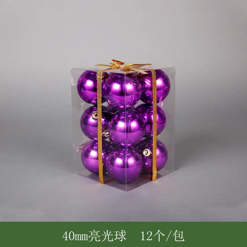 Purple Ball Christmas Decoration