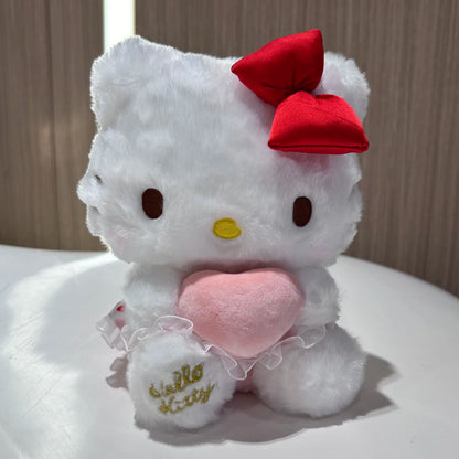 100% Genuine Sanrio Hello Kitty Kuromi Melody Cartoon Plush Stuffed Toys Soft Pillow Plushies Cute Doll Birthday Gifts For Girl