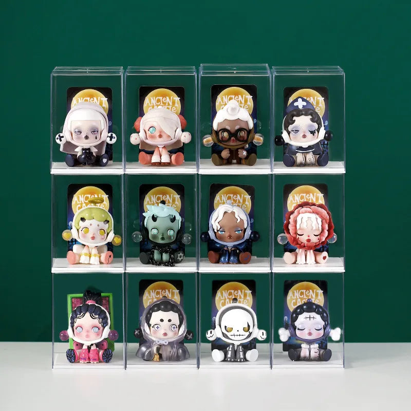 Dust-proof Acrylic Doll Toys Storage Organizer Box Mystery Box Display Stand Popmart Storage Box Case Blind Box Showcase