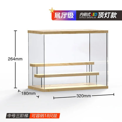 Acrylic Storage Box Blind Box Doll Toys Gift Display Rack Cosmetic Perfume Storage Shelf Home Decor Organizer Stand 2-4 Tiers