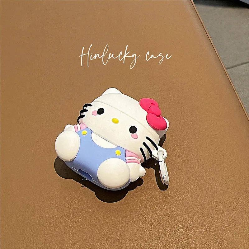 Cute Sanrio Anime Kawaii Hello Kitty For Airpods Pro2 1 3 Headset Cases Girl Gift Wireless Bluetooth Headphone Protective Case