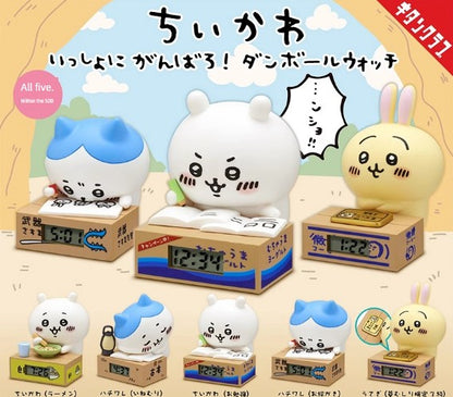 Authentic Chiikawa Qitan Self-Deprecating Xiong Jiikawa Clock Blind Box Capsule Toy 1st Pop-up Generation Small Eight Ornaments