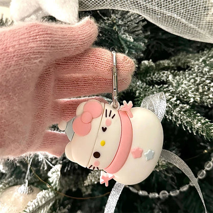 MINISO 3D Hello Kitty Snowman Earphone Cover For Apple AirPods 1 2 3 Generation Airpods Pro Wireless Bluetooth Headphone Case