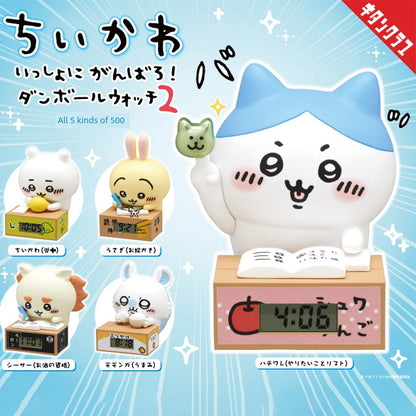 Authentic Chiikawa Qitan Self-Deprecating Xiong Jiikawa Clock Blind Box Capsule Toy 1st Pop-up Generation Small Eight Ornaments