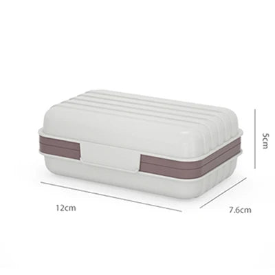 Bathroom Soap Dish With Lid Home Plastic Soap Box Keeps Soap Dry Soap Dish Travel Essentials