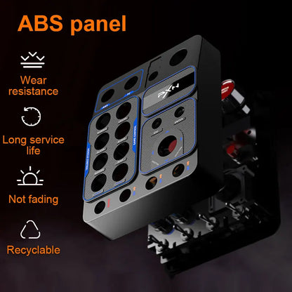 PXN CB1 Simulator Race Central Control Box 30Programmable Button Linkage Lever One Click Start Stop RGB Panel for PC