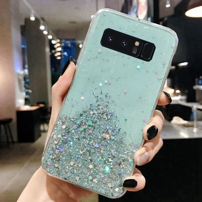 Bling Glitter Soft Phone Case For Samsung Galaxy note 8 N950F N950FD N950 N950W Silicon Soft Back Cover For Samsung note8 Capa