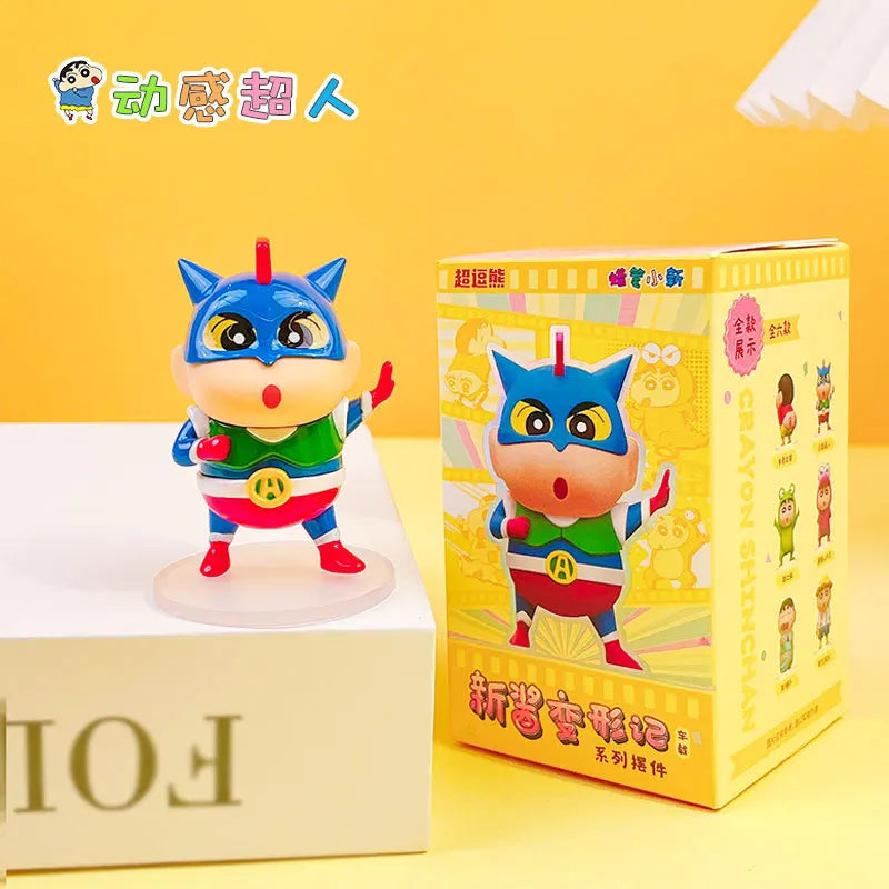 Kawaii Crayon Shin-Chan Metamorphosis Series Cartoon Girls Desktop Decorations Desk Accessories Give Gifts To Girlfriend