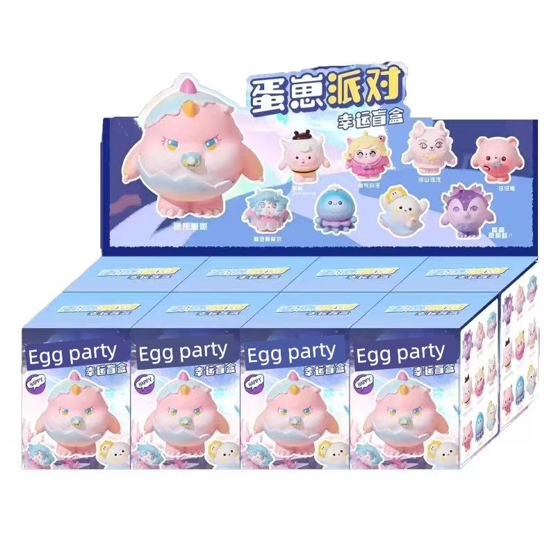 Egg Puff Party Game In Stock Desktop Blind Box Hand Office