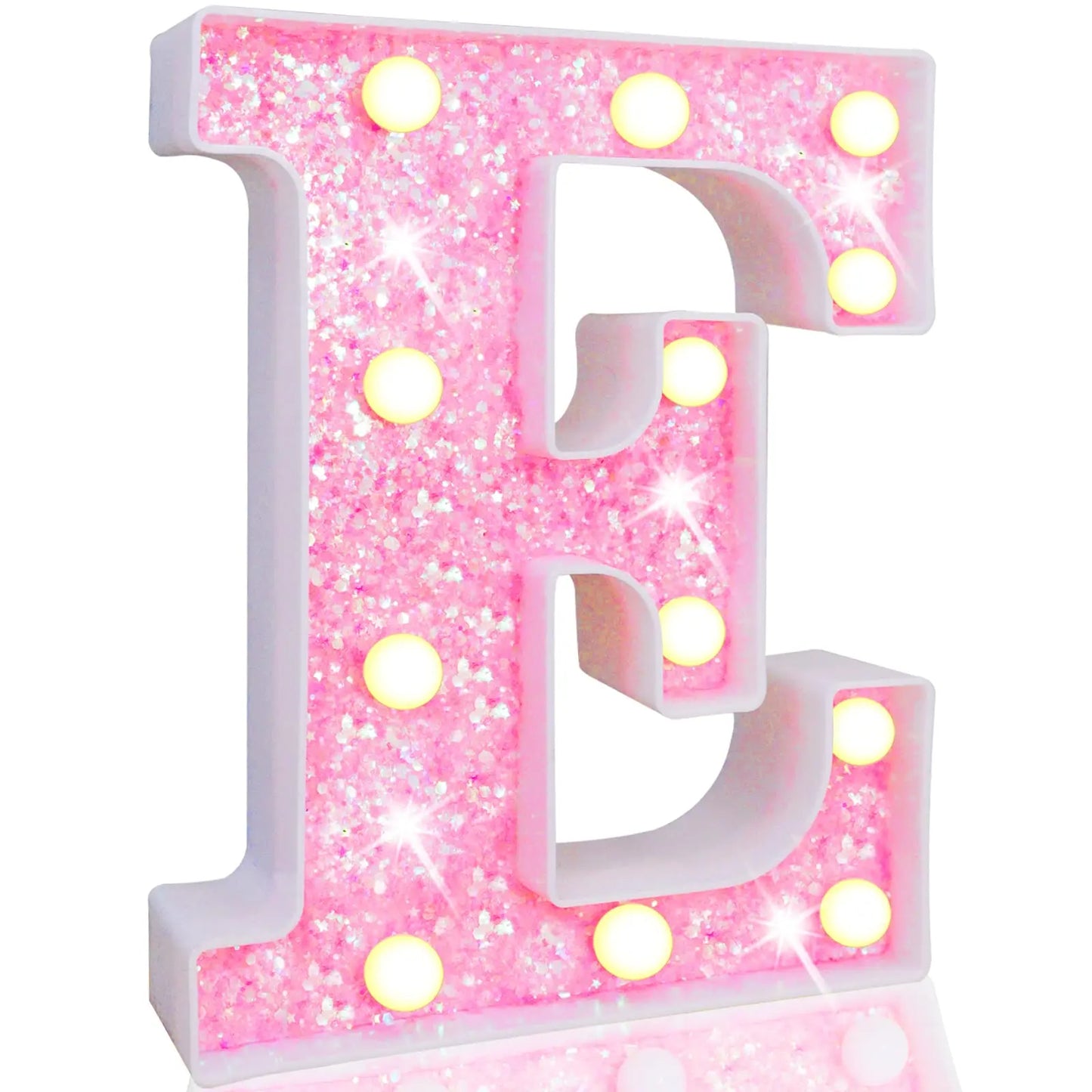 NEW DIY LED Letter Lights Glitter Alphabet Light Up Letter Sign Night Light Gifts Birthday Wedding Christmas Party Decoration