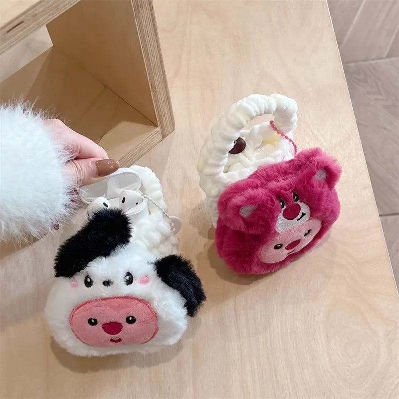 MINISO Cute Knitted Beaver Loopy AirPods Pro Protective Case Airpods 1/2/3 Generation Wireless Bluetooth Headphone Case