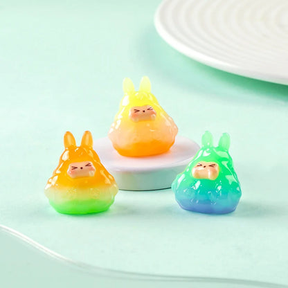 Cute Gradient Jelly Kiki Figurines Micro Landscape Home Desktop Car Dashboard Ornaments