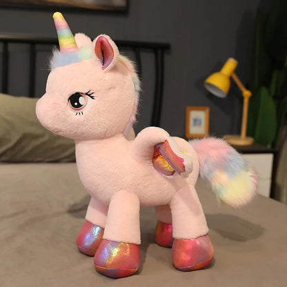 Rainbow Pegasus Unicorn Plush Toy Pony Doll Sleeping Pillow Children Gift