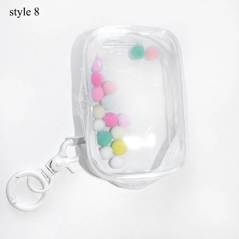 Jewelry Organizer Transparent Storage Box Pouch Mystery Box Keychain Bag Storage Case Thicken Wallet Cute Doll Bag Organization