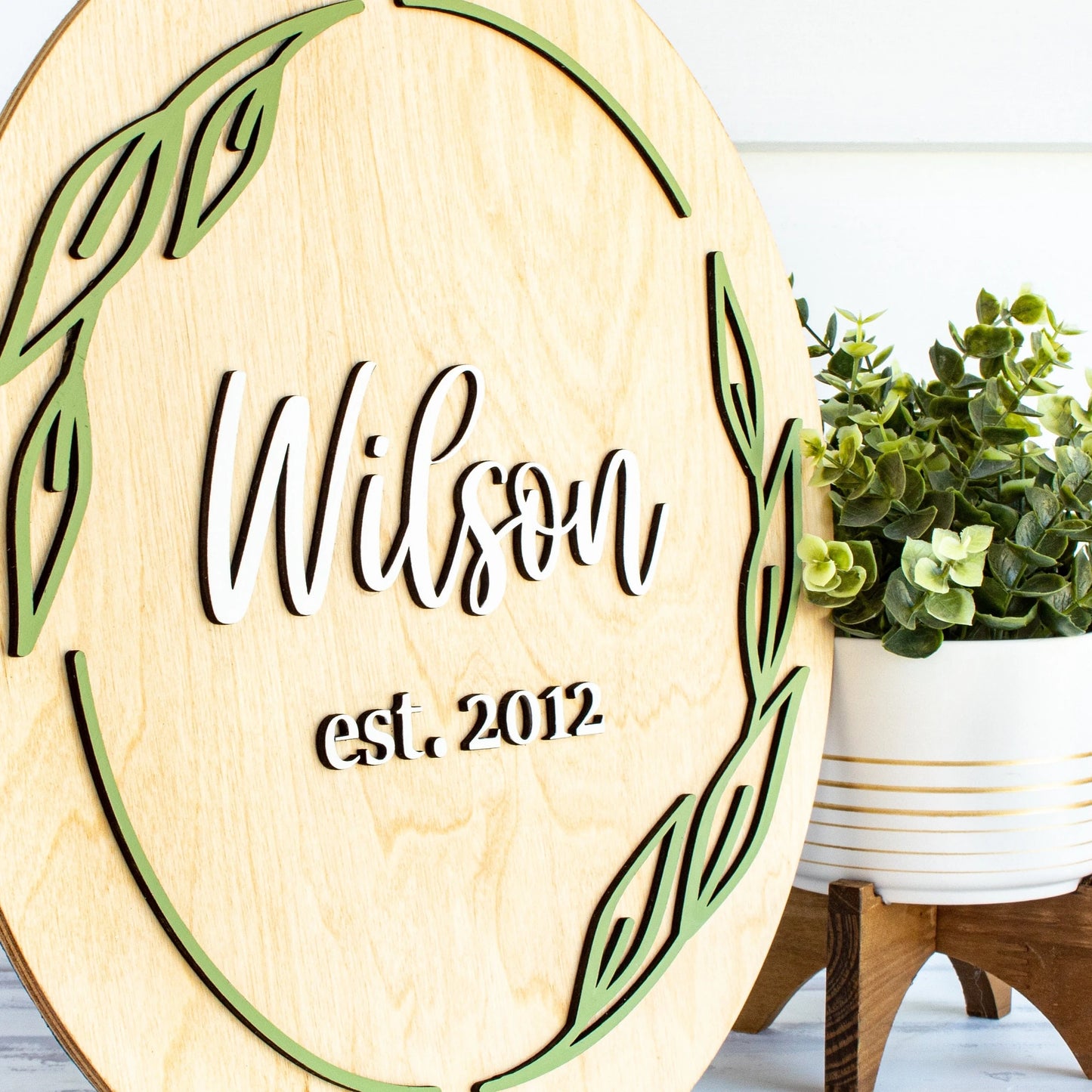 Custom Last Name Sign Personalized Couple's Name Plaque Bridal Shower Gift Decorative Wood Name Sign Custom Wedding Gift