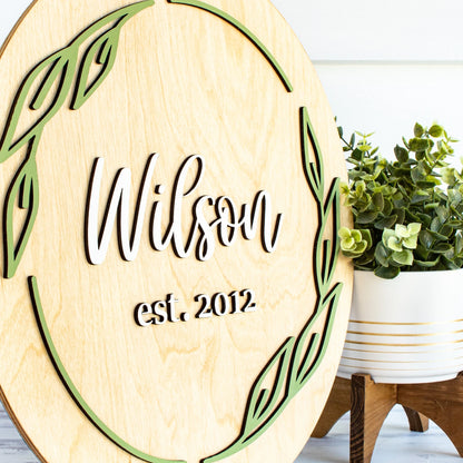 Custom Last Name Sign Personalized Couple's Name Plaque Bridal Shower Gift Decorative Wood Name Sign Custom Wedding Gift