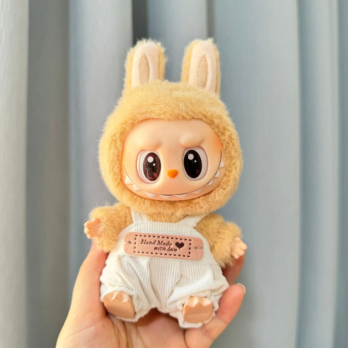 MIni Plush Doll'S Clothes Outfit Accessories For Labubu V1 V2 Idol Dolls sitting party baby clothes lazy Tony suit Clothing Gift