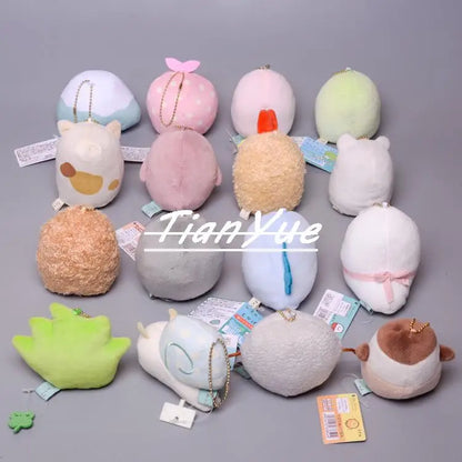 Cute Animal Corner Creature Sumikkogurashi cos Penguin white bear shrimp Stuffed Plush Pussy Christmas Gift Toys 8cm