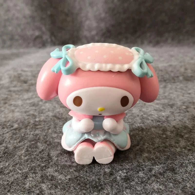 Sanrio Figures Collectibles My Melody Toys Kawaii Anime Doll Decorative Ornament Model Pink Doll Kids Christmas Gifts Friends