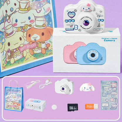 MINISO Hello kitty DV Digital Cameras Camcorder Children 2000W HD Cartoon Cinnamoroll Kawaii Pochacco Toys Portable Mini Camera