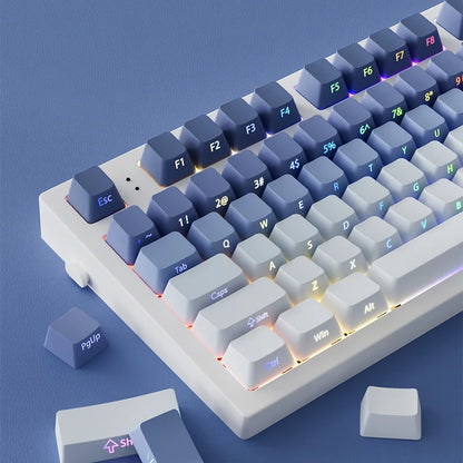 135 Keys Whale of Dream PBT Double Shot Keycaps Side Printed Shine Through Keycaps OEM Profile for MX Switches Gaming Keyboards