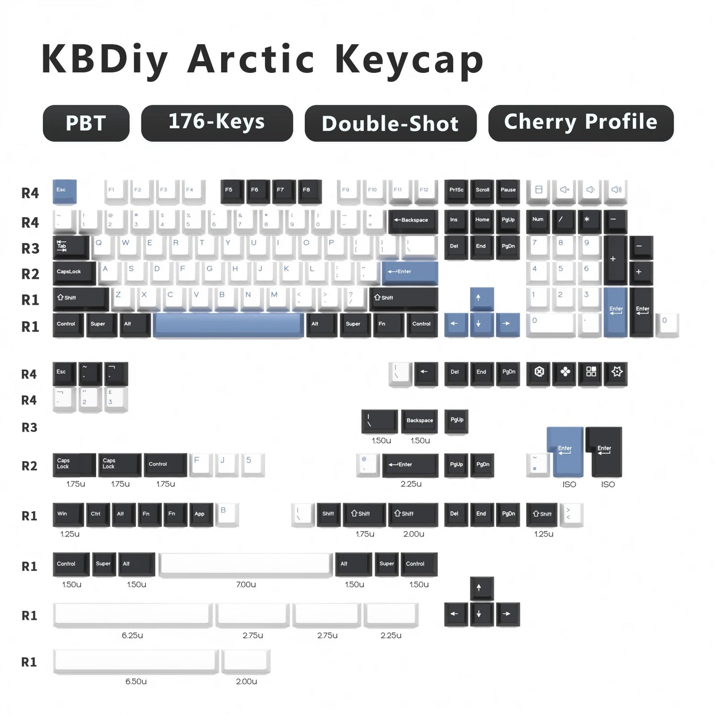 KBDiy GMK Keycap Double Shot GMK Olivia Shoko Jamon WOB Red Samurai Botanical PBT Keycaps Cherry Profile for Mechanical Keyboard