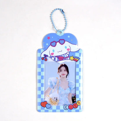 Sanrios Kuromi Cinnamoroll Purin Dog Photocard Bag Cute Cartoon My Melody Card Holders Student Id Credit Card Storage Case Bag