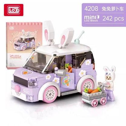 LOZ Mini Blocks City Series Street view 294pcs+ FOOD truck fruit/icecream shop learning Assemble Toys  toys for children 4207