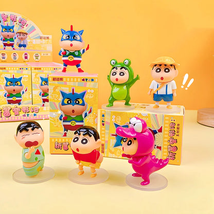 Kawaii Crayon Shin-Chan Metamorphosis Series Cartoon Girls Desktop Decorations Desk Accessories Give Gifts To Girlfriend