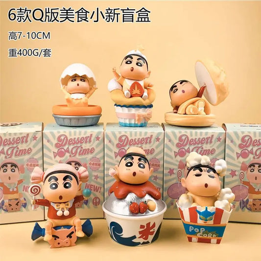 Fashion Crayon Shin chan Accessories Handmade Decoration Blind Box Desktop Ornament Anime Cartoon Toy Doll Model Gift