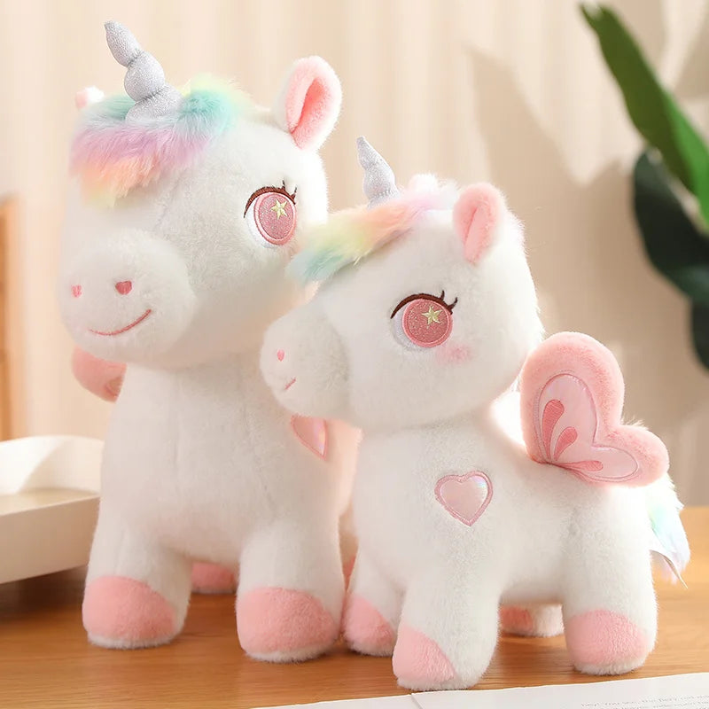 Cute Unicorn Plush Toy Stuffed Animal Plushies Unicorn Pillow Kids Toys Birthday Christmas Gift for Girls Boys