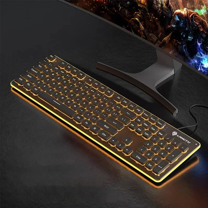 LangTu L1 Mechanical Touch Silent Esports Games Office Backlight Wire Wireless Keyboard Desktop Notebook d Customize Keyboards