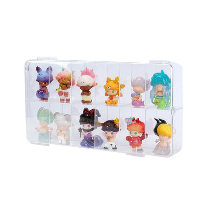 Pop Mart display box blind box shelf storage box doll transparent multi-grid dustproof acrylic storage cabinet