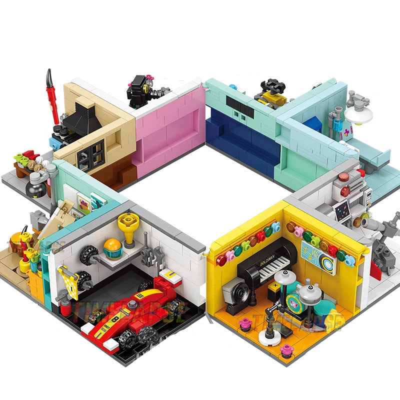 NEW Dreams House Racer Car Doctor Painter Musician Scientist Pastry Chef Cameraman Astronaut Building Blocks Kit Brick Model Toy