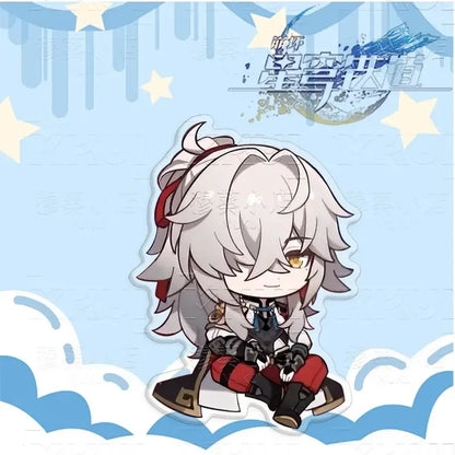 Honkai:Star Rail Boothill Jade Live Broadcast Guest Or Host Magnetic Sofa Sitting Character Acrylic Fridge Sticker Desk Ornament