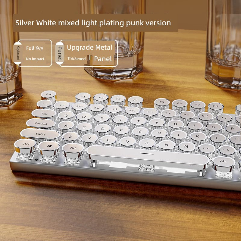 Dazzling E104 Retro Wired Keyclick Mechanical Keyboard