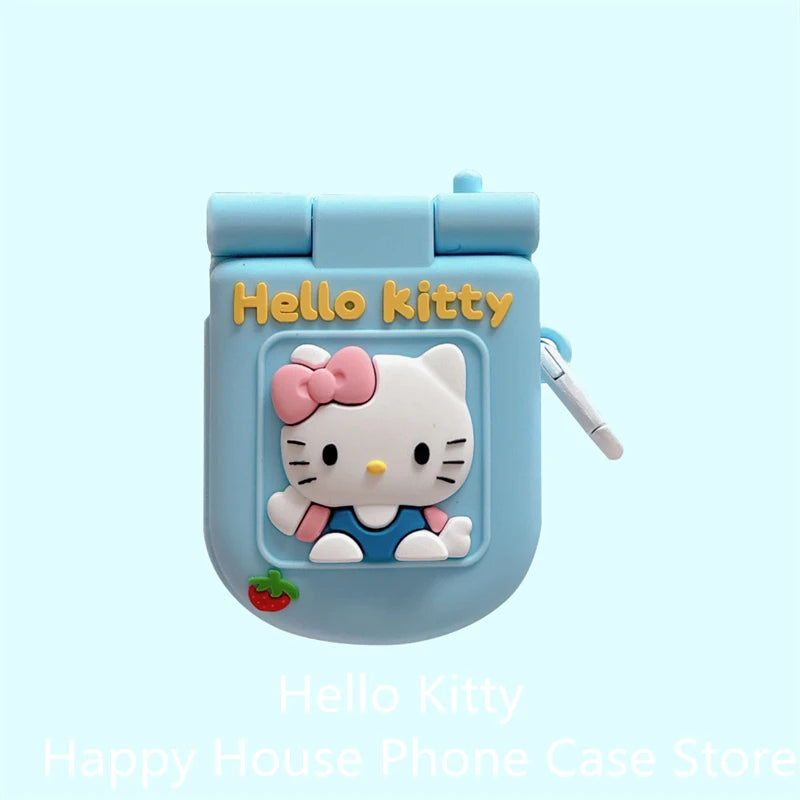 2024 New 3D Hello Kitty For Apple AirPods 4 Earphone Cover 4rd Generation Silicone Wireless Bluetooth Headphone Protective Case