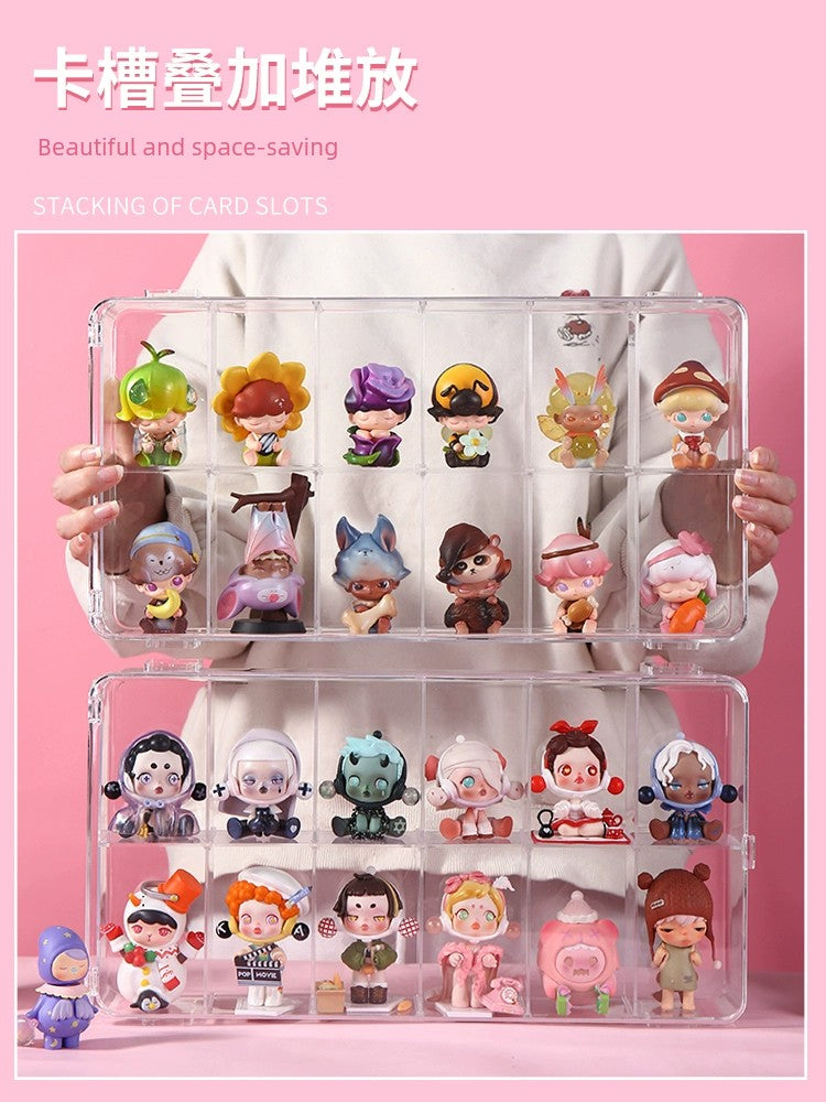 Blind Box Transparent Hand-Made Cute Grain Wall Storage Display Stand