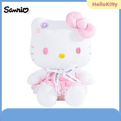 Kawaii Sanrio Anime Hello Kitty Kuromi Cartoon Cute Stuffed Toys Plushier Soft Pillow Child Party Kid Birthday Gift Plush Dolls