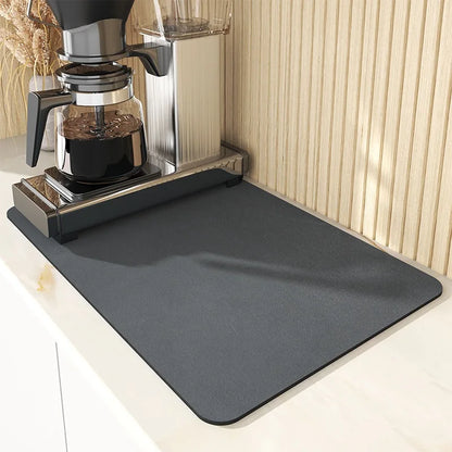 Large Kitchen Super Absorbent Mat Coffee Dish Draining Mat Drying Mat Quick Dry Bathroom Drain Pad Kitchen Faucet Placemat