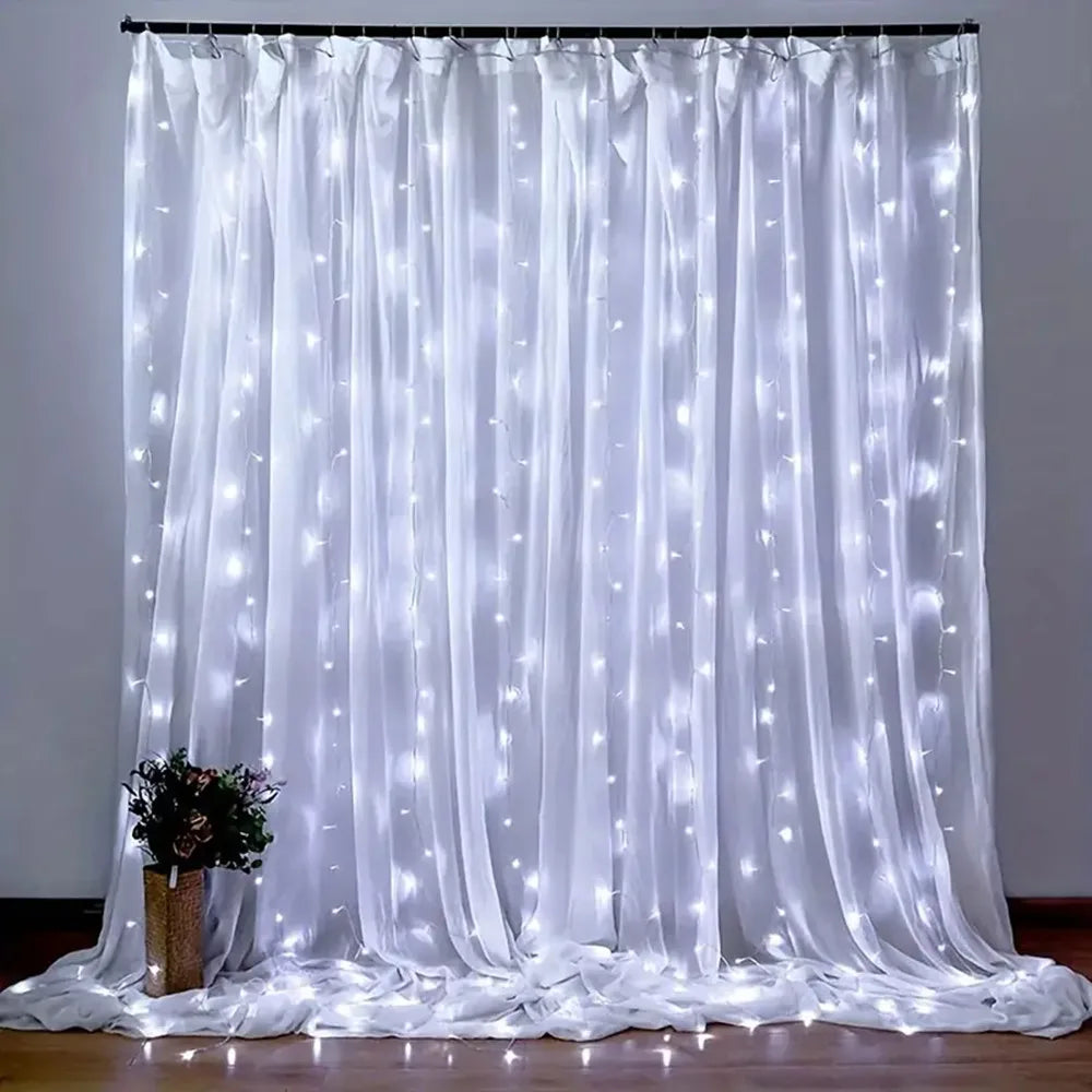 6/3M LED Curtain Garland USB String Lights Fairy Festoon Remote Control New Year Christmas Halloween Decorations for Home Room