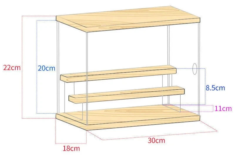 Blind box storage box, bubble mat acrylic display rack, hand box display cabinet, doll LEGO model dust cover